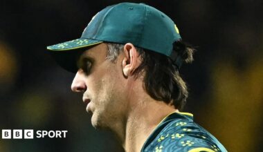 Mitchell Marsh looks on