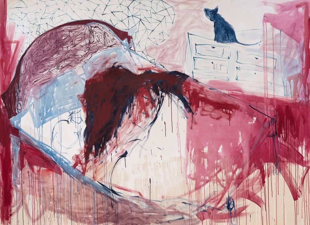 Tracey Emin painting titled 'The End Of Love'