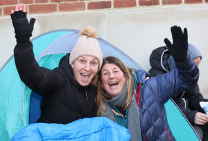 Paula Bellwood and Barbara Cooke looked more than ready for the show