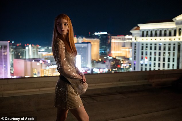 Filming began on the show in Las Vegas on Monday but is set to move to Los Angeles in coming days to bring production back following the January wildfires (Anya pictured in the series)