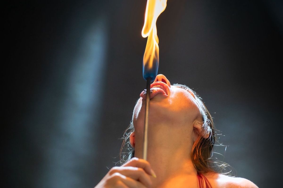 Firebreather Raissa Bellini says she is just so sexy 