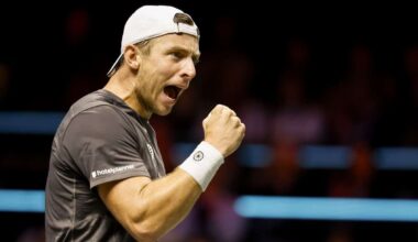 Tallon Griekspoor into Rotterdam quarters after tight battle with Halys