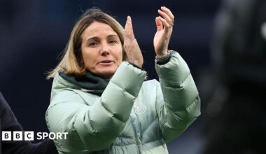 Sonia Bompastor applauds fans after Chelsea's win at Spurs