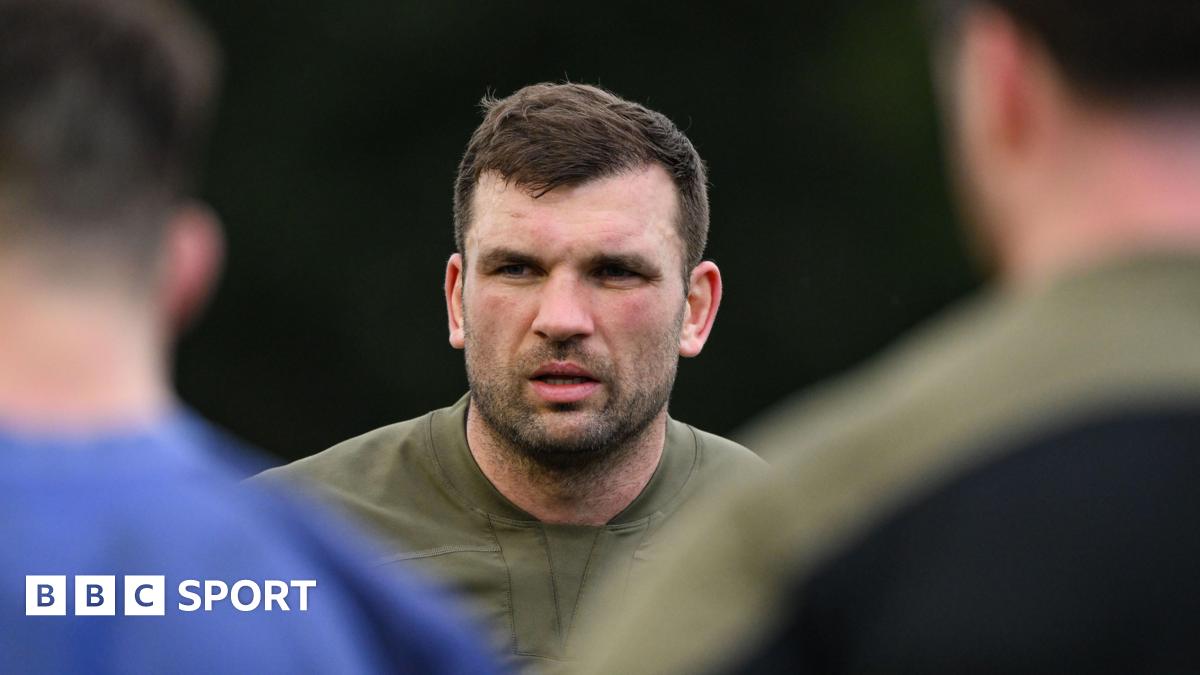 Tadhg Beirne pictured during an Ireland training session on Thursday