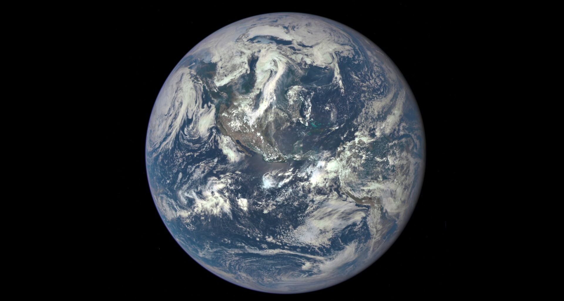 The Deep Space Climate Observatory (DSCOVR) satellite captured its first view of the entire sunlit side of Earth from one million miles away on July 6, 2015.