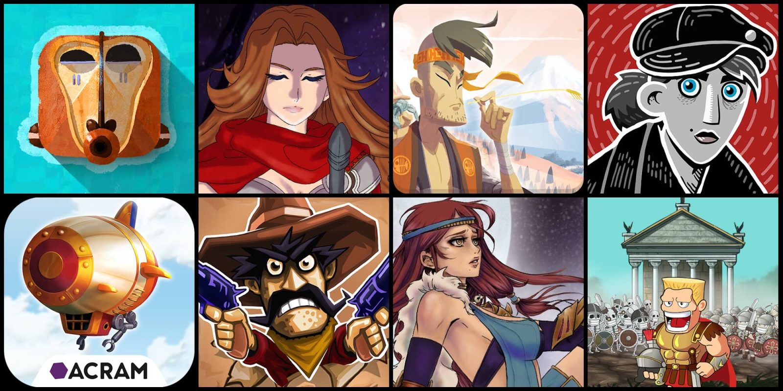 A collage of cartoon characters