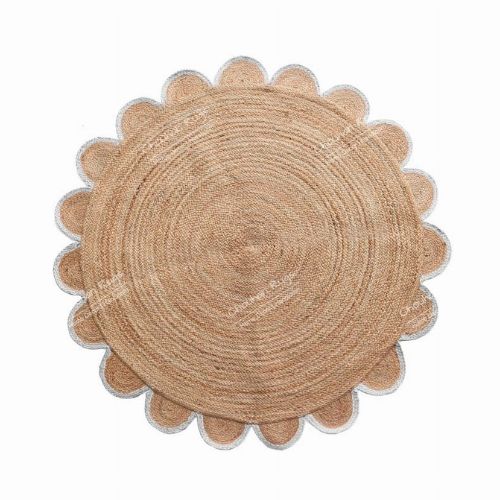 Walmart, Natural Jute Scallop Round Rug