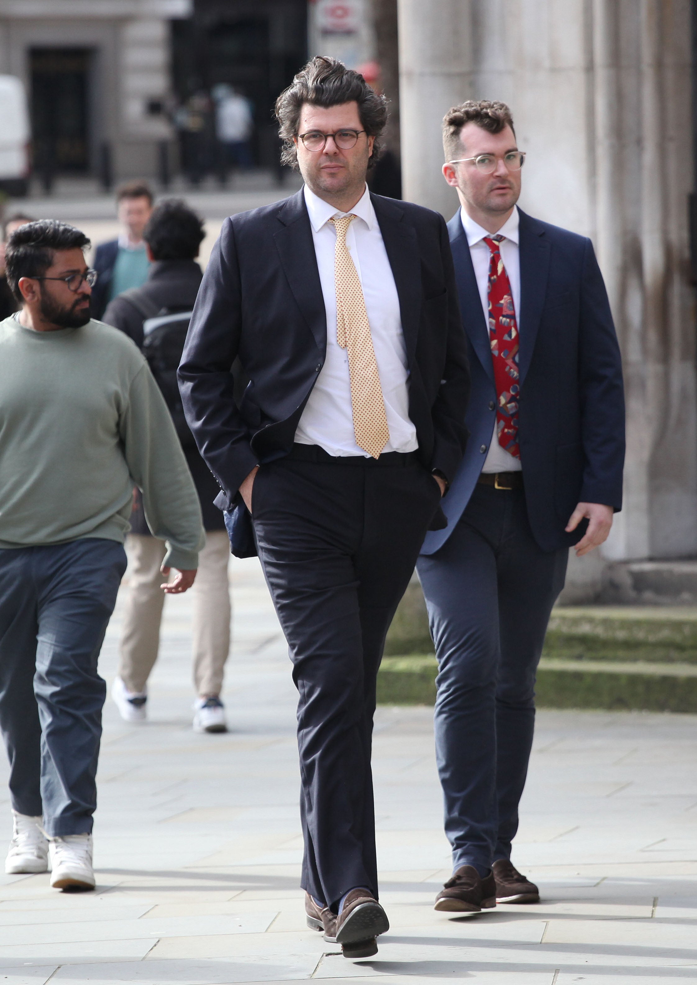 Barnes Thomas outside the Court of Appeal after a hearing in the row over falcons