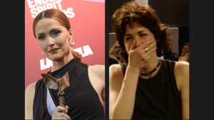Rose Byrne, who won Best Lead Performance at the 2026 Independent Spirit Awards; Ally Sheedy, who won Best Female Lead at the ceremony in 1999.