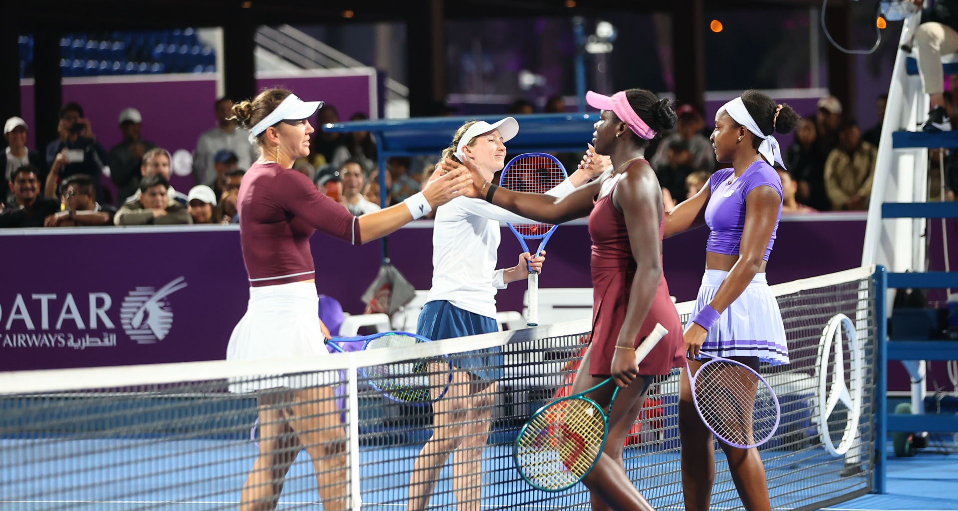 Bucsa, Melichar-Martinez edge Gauff, Mboko in Doha doubles thriller - wtatennis.com