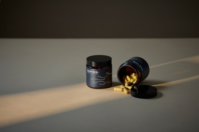 Black pot of Centred supplements