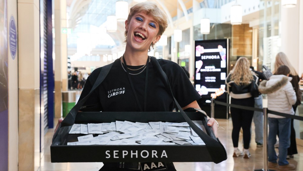 At Sephora in Cardiff