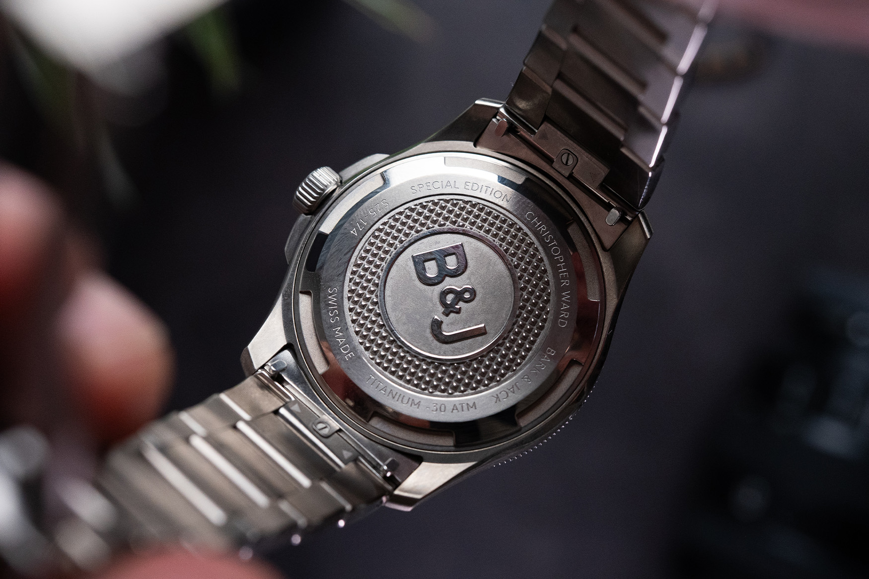 Christopher ward bark jack c60 trident fifteen caseback