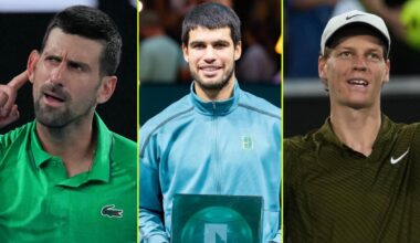 Points Carlos Alcaraz, Jannik Sinner, Novak Djokovic will drop in February