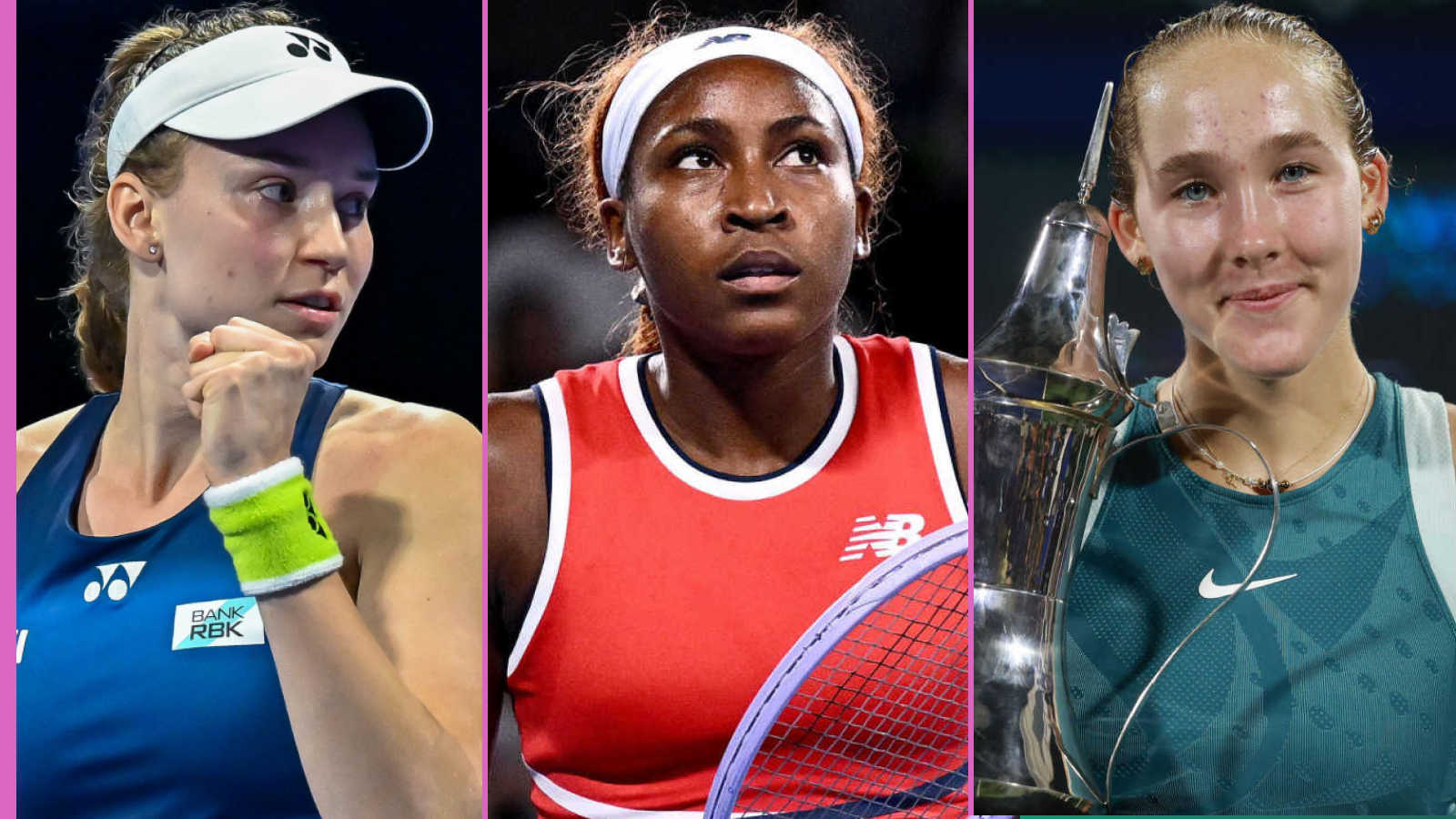 Elena Rybakina, Coco Gauff, Emma Raducanu, Alex Eala, Victoria Mboko find out paths