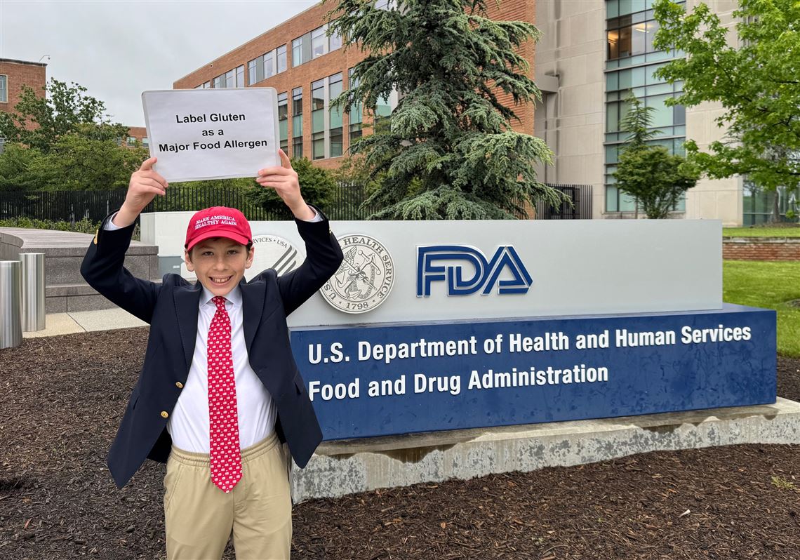 12-year-old Pa. boy is part of an effort to change gluten labeling regulations in U.S.