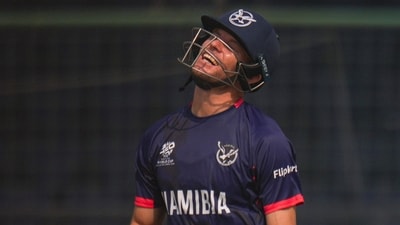 Namibia skipper Gerhard Erasmus expressed anger over no night practice ahead of the India match. (PTI)