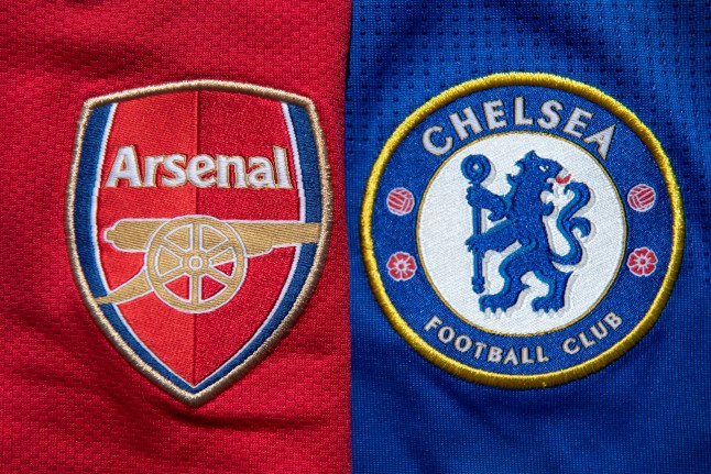 Chelsea and Arsenal Club Crests
