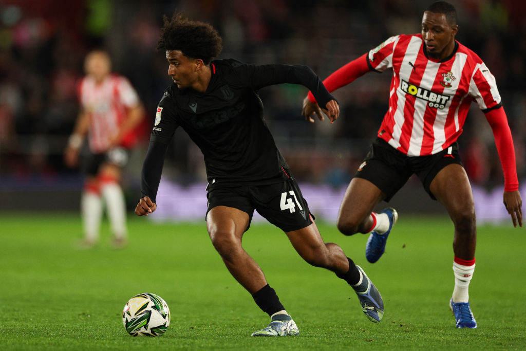 Jaden Dixon in action for Stoke