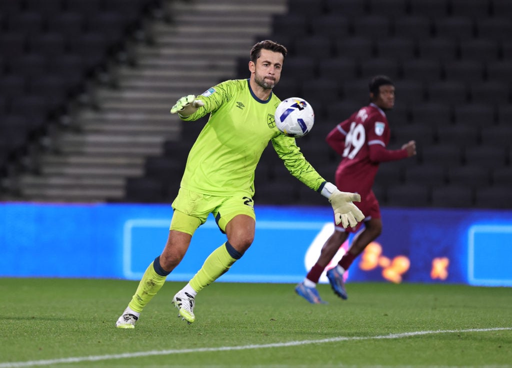 Lukasz Fabianski during Milton Keynes Dons v West Ham United U21 - Vertu Trophy