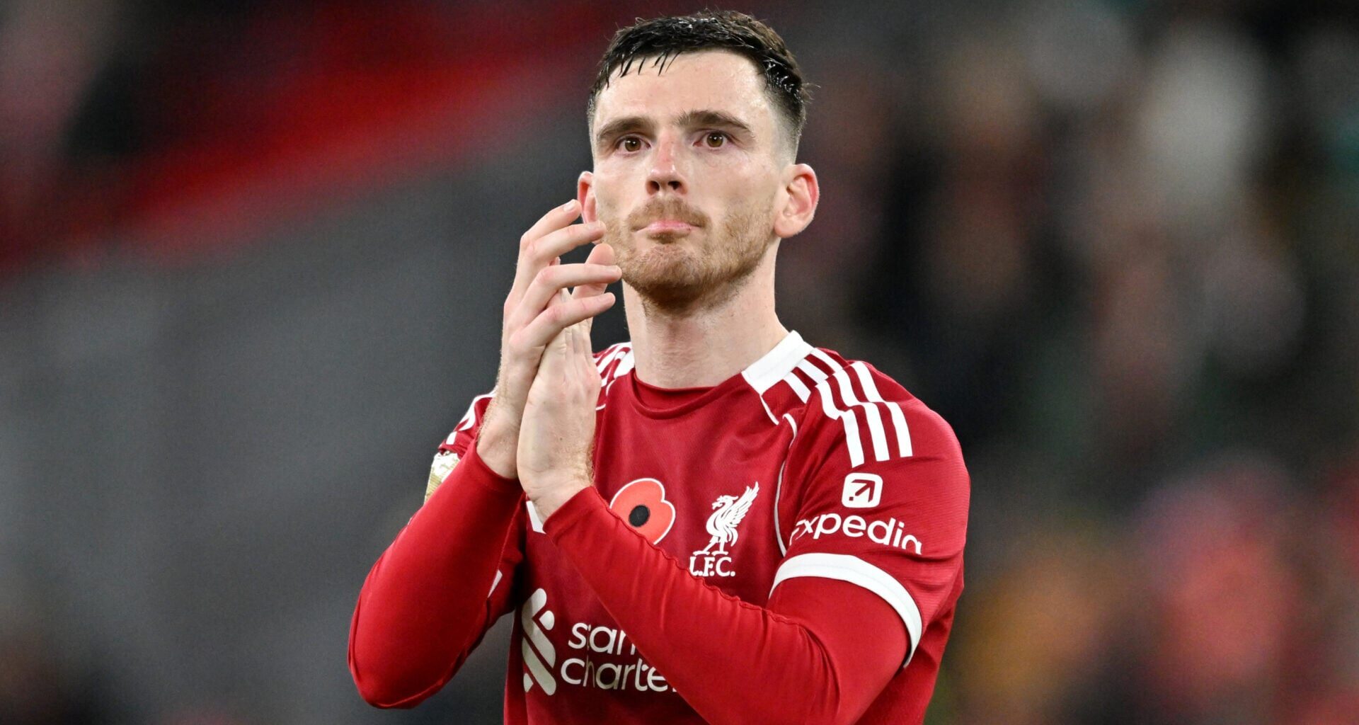 Andy Robertson and Declan Rice react as Alex Oxlade-Chamberlain signs for Celtic