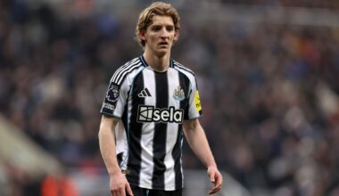 Liverpool's chances of signing Sandro Tonali and Anthony Gordon in 2026 explained