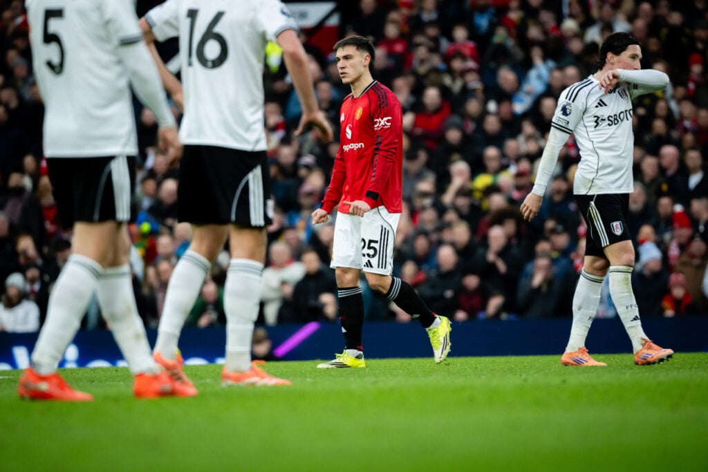 Manuel Ugarte after coming off the bench against Fulham