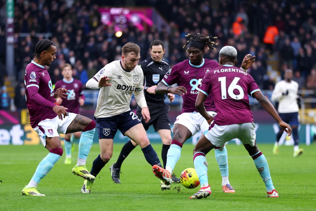 Jarrod Bowen during Burnley v West Ham United - Premier League