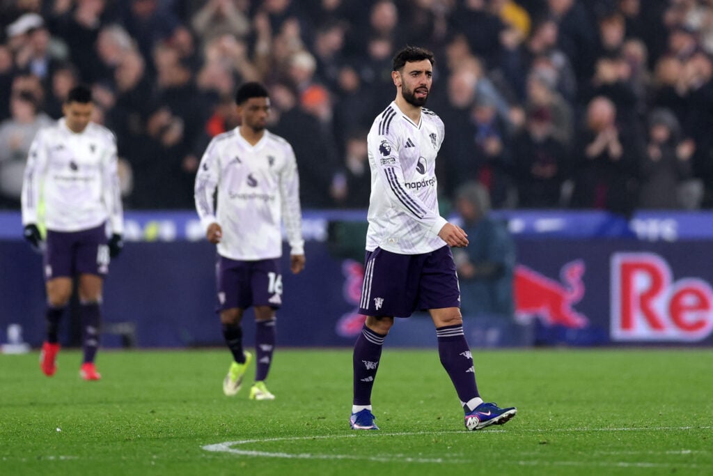 Bruno Fernandes not happy against West Ham