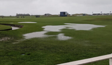 When will golf courses finally dry out?