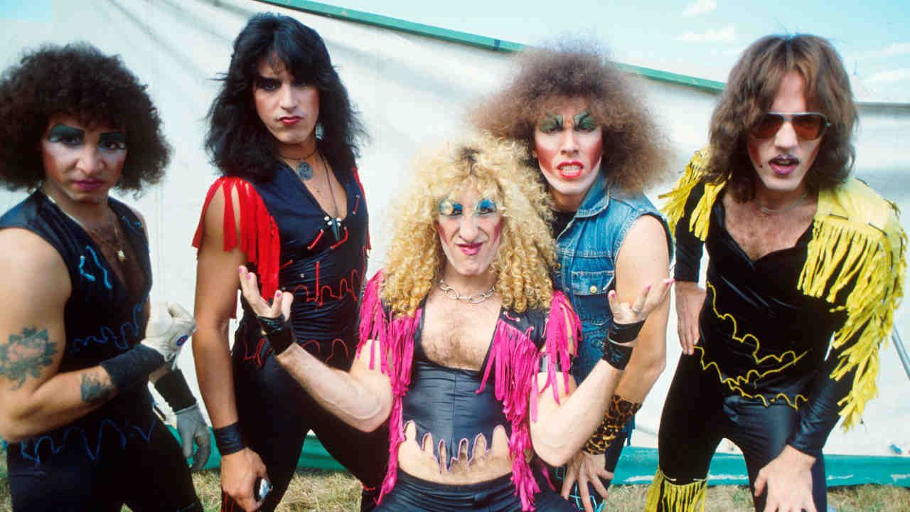 Twisted Sister posing for a photograph in 1982