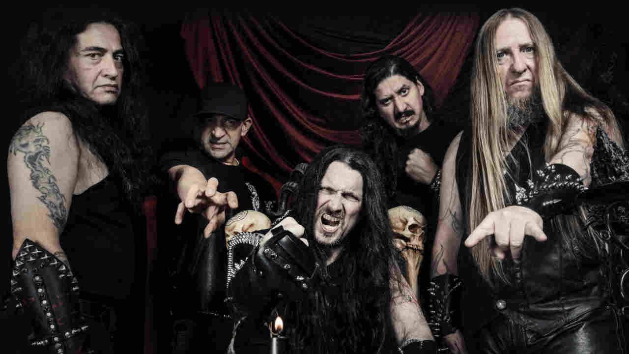 Possessed posing for a photograph in 2019