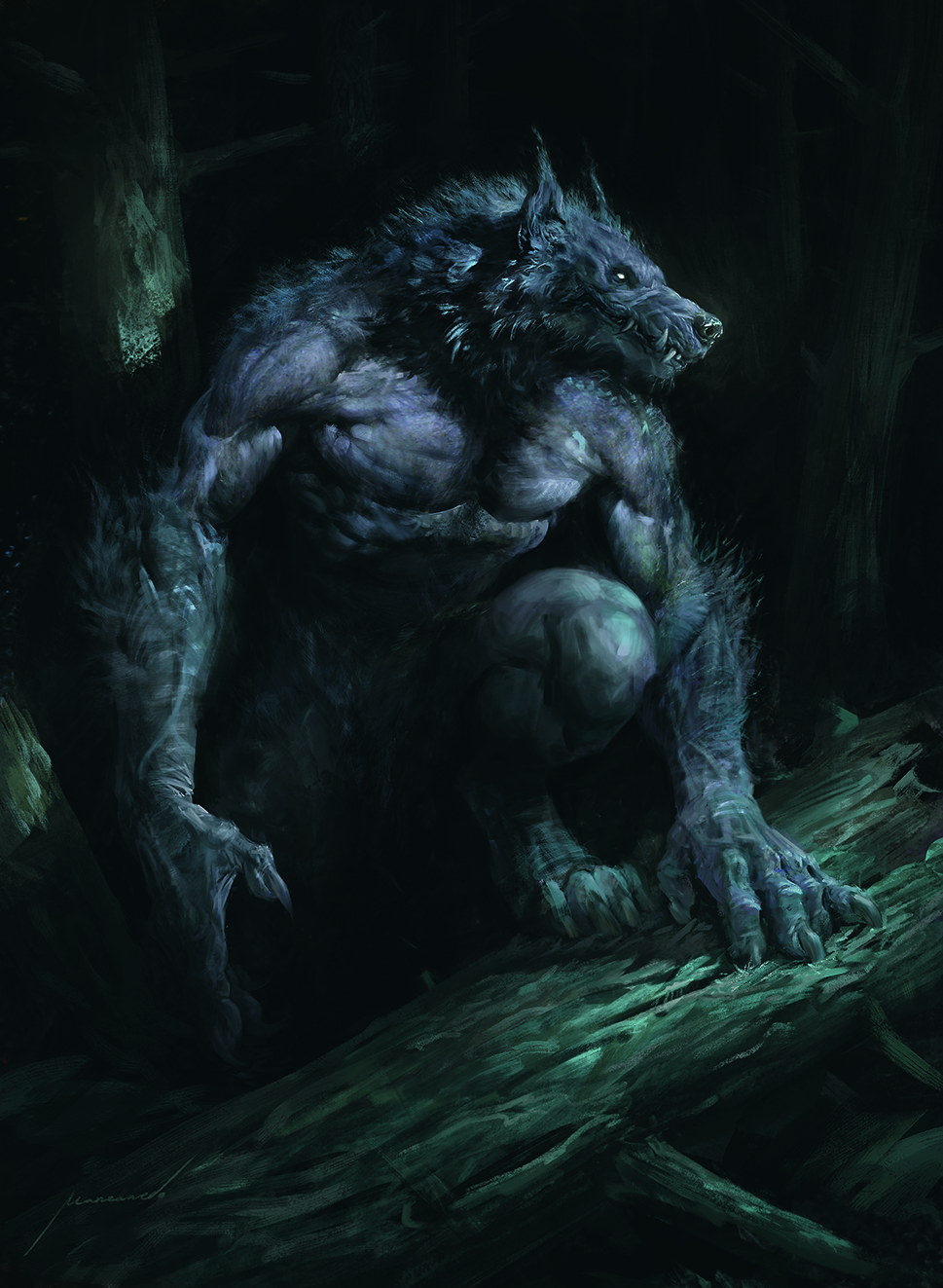 digital fantasy character art showing a demon