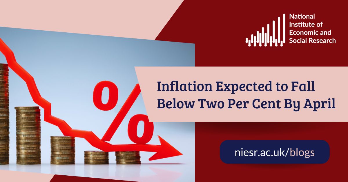 Inflation Expected to Fall Below Two Per Cent By April 2026