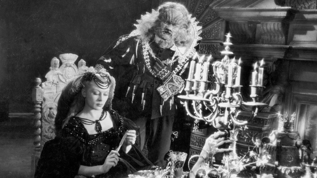 Josette Dayand Jean Marais in Beauty and the Beast