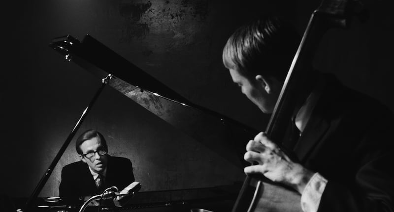 Anders Danielsen Lie (at the piano) as Bill Evans in a scene from Everybody Digs Bill Evans. Photograph: Cowtown Pictures/Hot Property BE