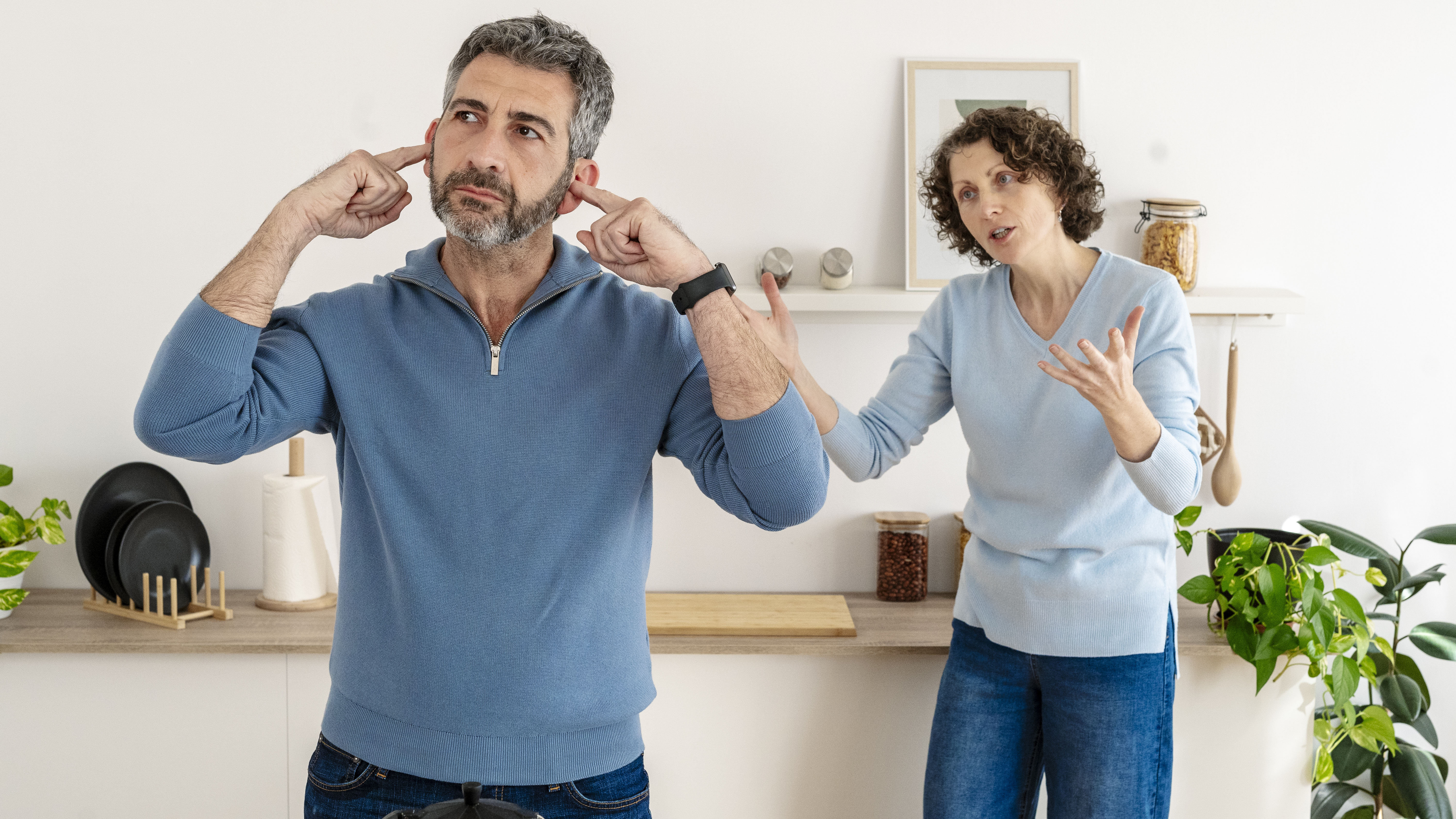 Man and woman arguing