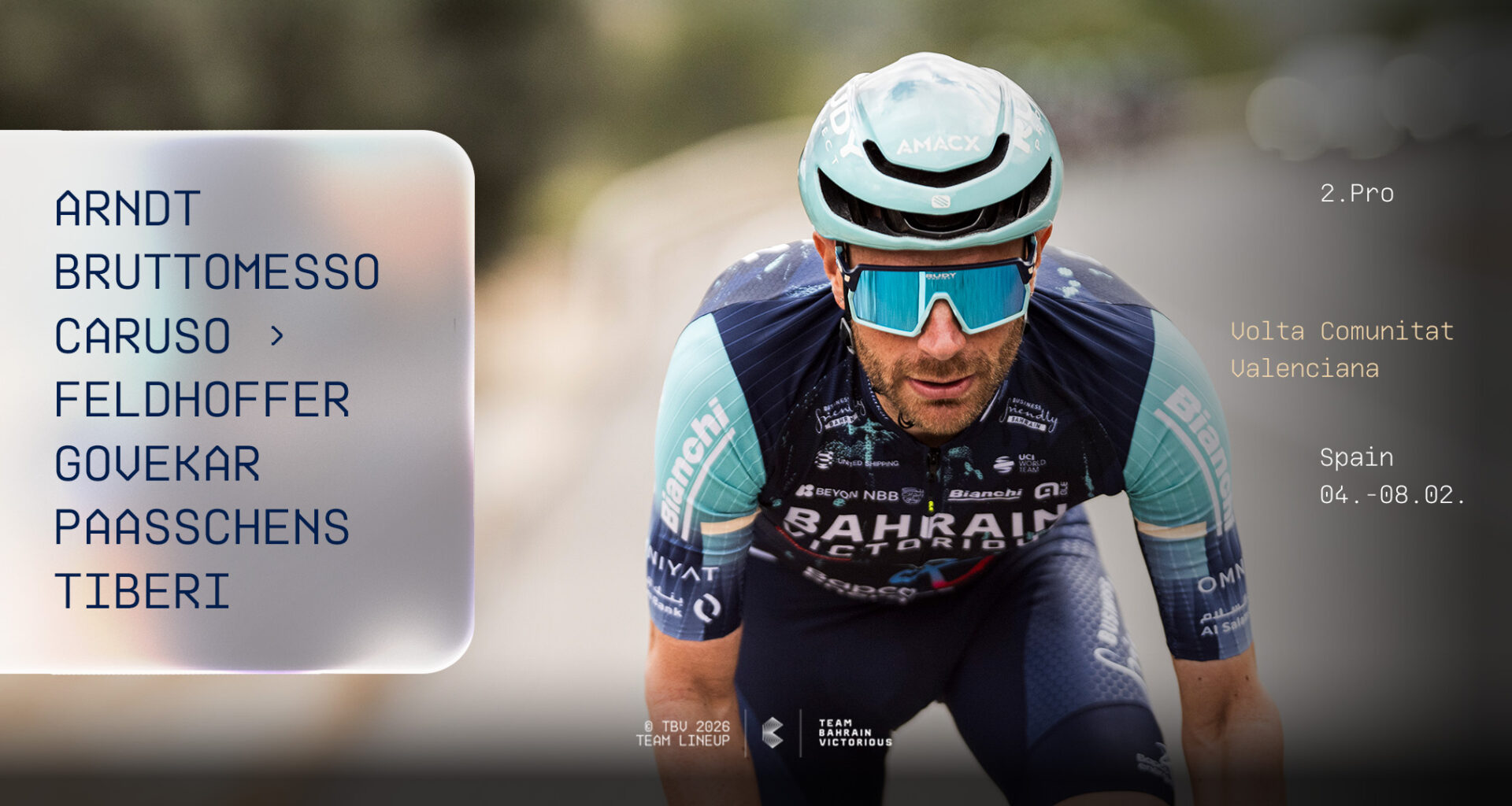 Team Bahrain Victorious set for 77th edition of the Volta Comunitat Valenciana