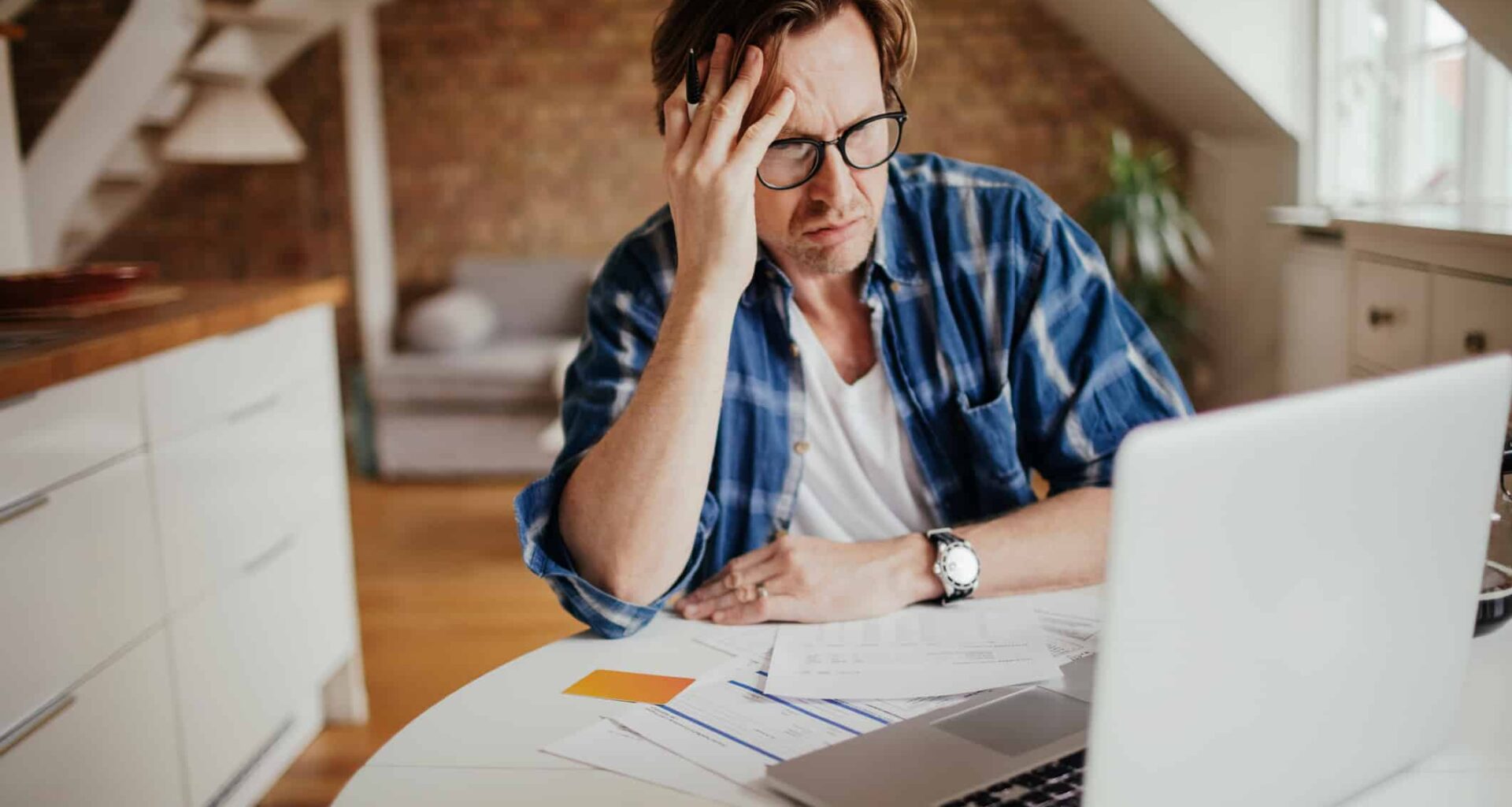 Photo of a man going through financial problems