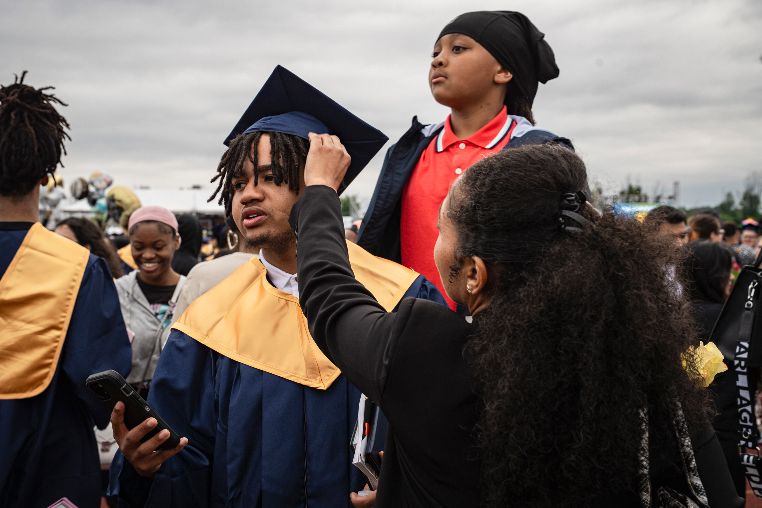 Donte West at his graduation in June 2025. Credit: Matt Hofmann