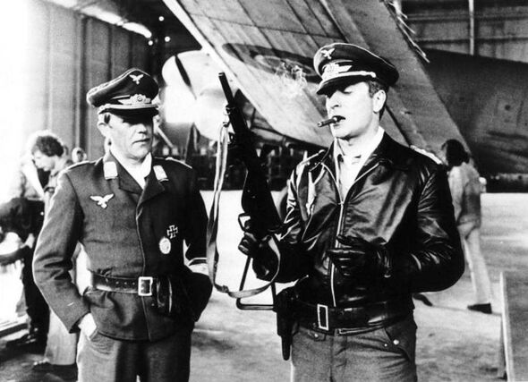 Michael Caine Actor staring in the film The Eagle Has Landed with Sven Bertil Taube Dbase MSI Michael Caine Actor staring in the film The Eagle Has Landed with Sven Bertil Taube Dbase MSI