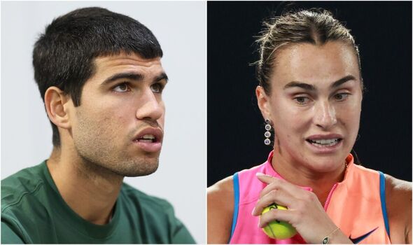 Carlos Alcaraz and Aryna Sabalenka were among the players involved