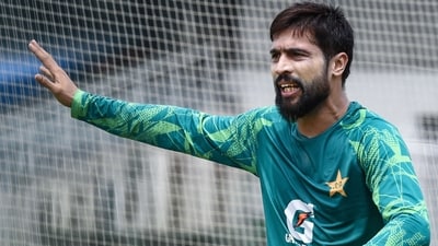 Pakistan's Mohammad Amir has made some really illogical remarks against Abhishek Sharma and the Indian cricket team. (AFP)