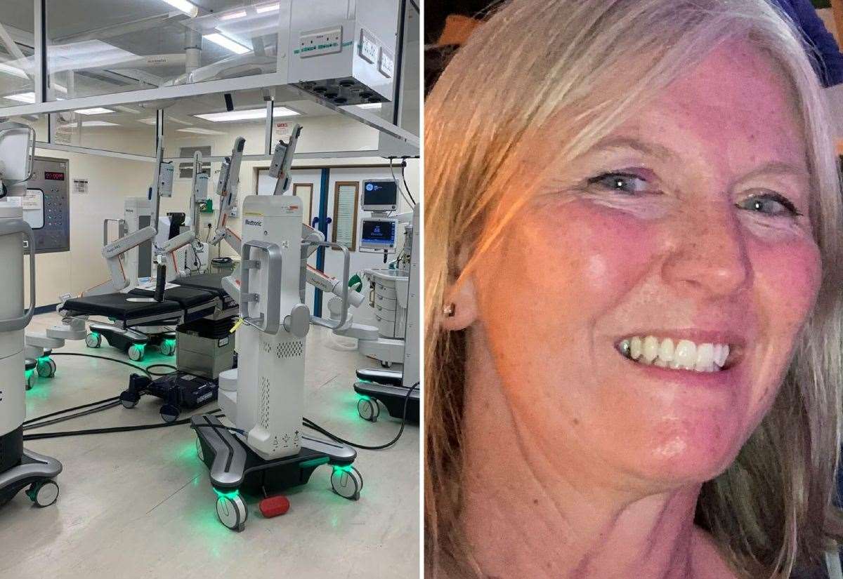 Multi-million-pound surgical robot installed at QEQM Hospital in Margate used to operate on cancer patients