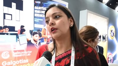 Neha Singh stirred a row after he said that a robodog, which was China-made, had been developed by the students of Galgotias University. (HT Photo)