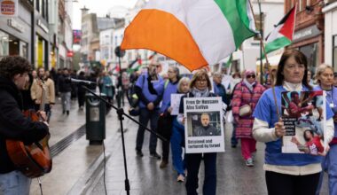 Silence speaks volumes as healthcare workers march for Gaza in Dublin – The Irish Times