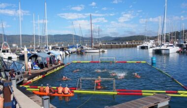 Players from schools across South Africa usually descend on Knysna for water polo tournaments at the Oakhill Waterfront Chukka Festival — an event cancelled in 2026 due to unsafe estuary water. (Photo: Oakhill School)