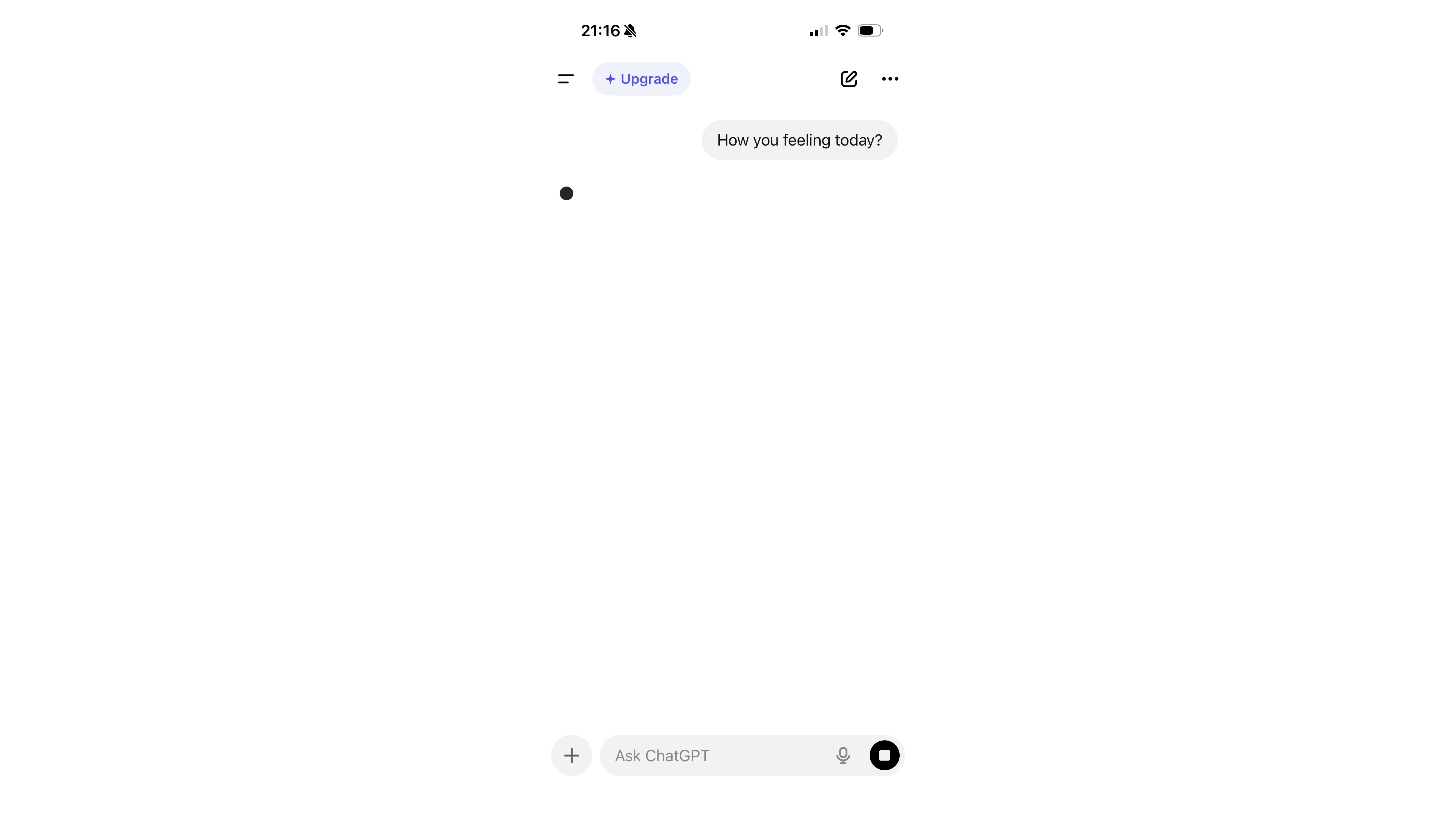 ChatGPT not responding