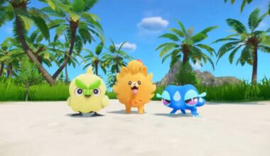 Pokemon Winds and Waves reveals starters Browt, Pombon, and Gecqua