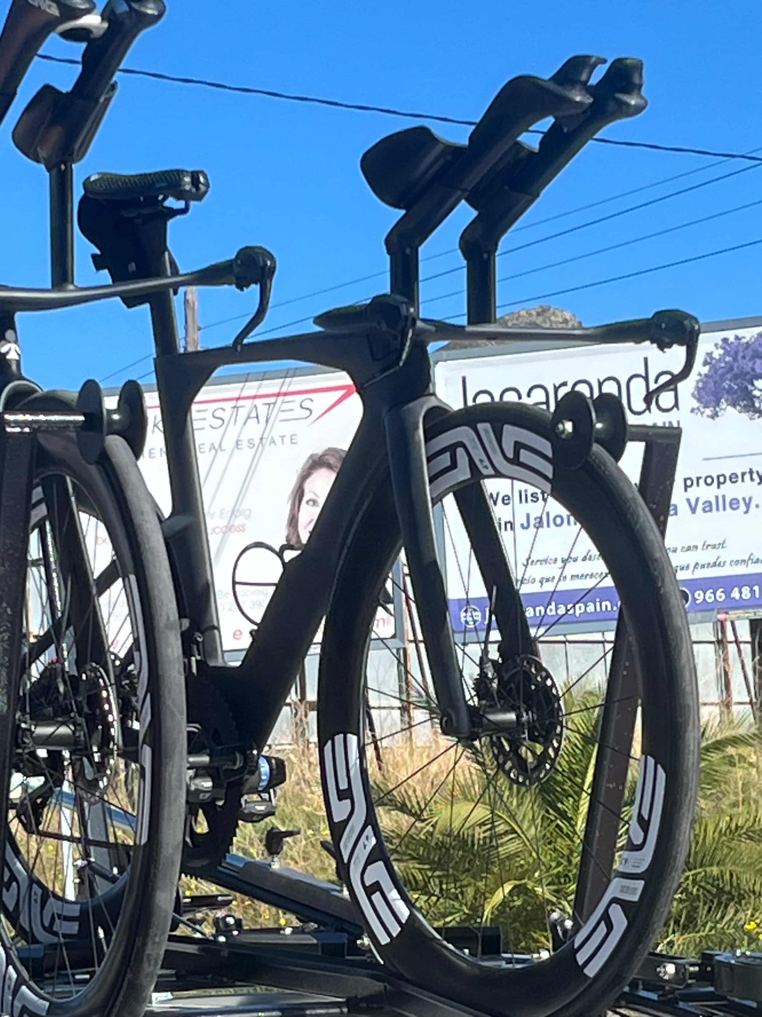 A Colnago time trial bike 